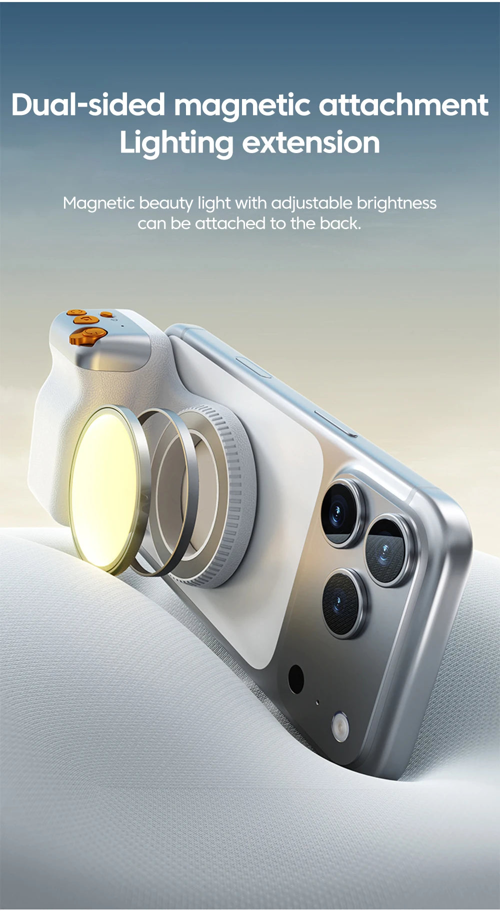 Magnetic Smart Phone Holder Shooting Aid Remote Control Handle For Iphone Android Phone Phone Camera Shoot Hand Grip