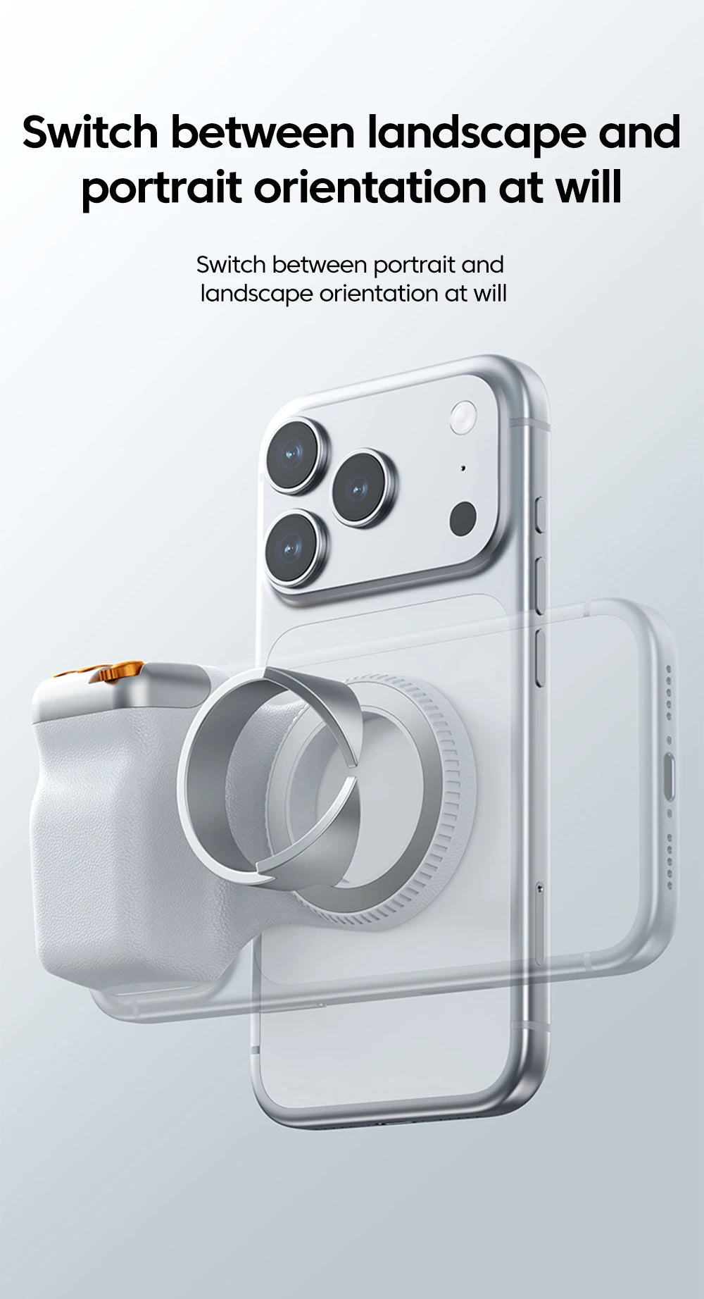 Magnetic Smart Phone Holder Shooting Aid Remote Control Handle For Iphone Android Phone Phone Camera Shoot Hand Grip