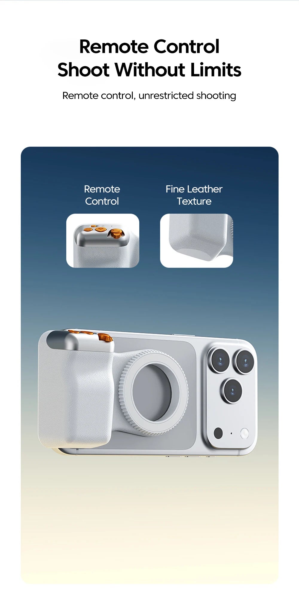 Magnetic Smart Phone Holder Shooting Aid Remote Control Handle For Iphone Android Phone Phone Camera Shoot Hand Grip