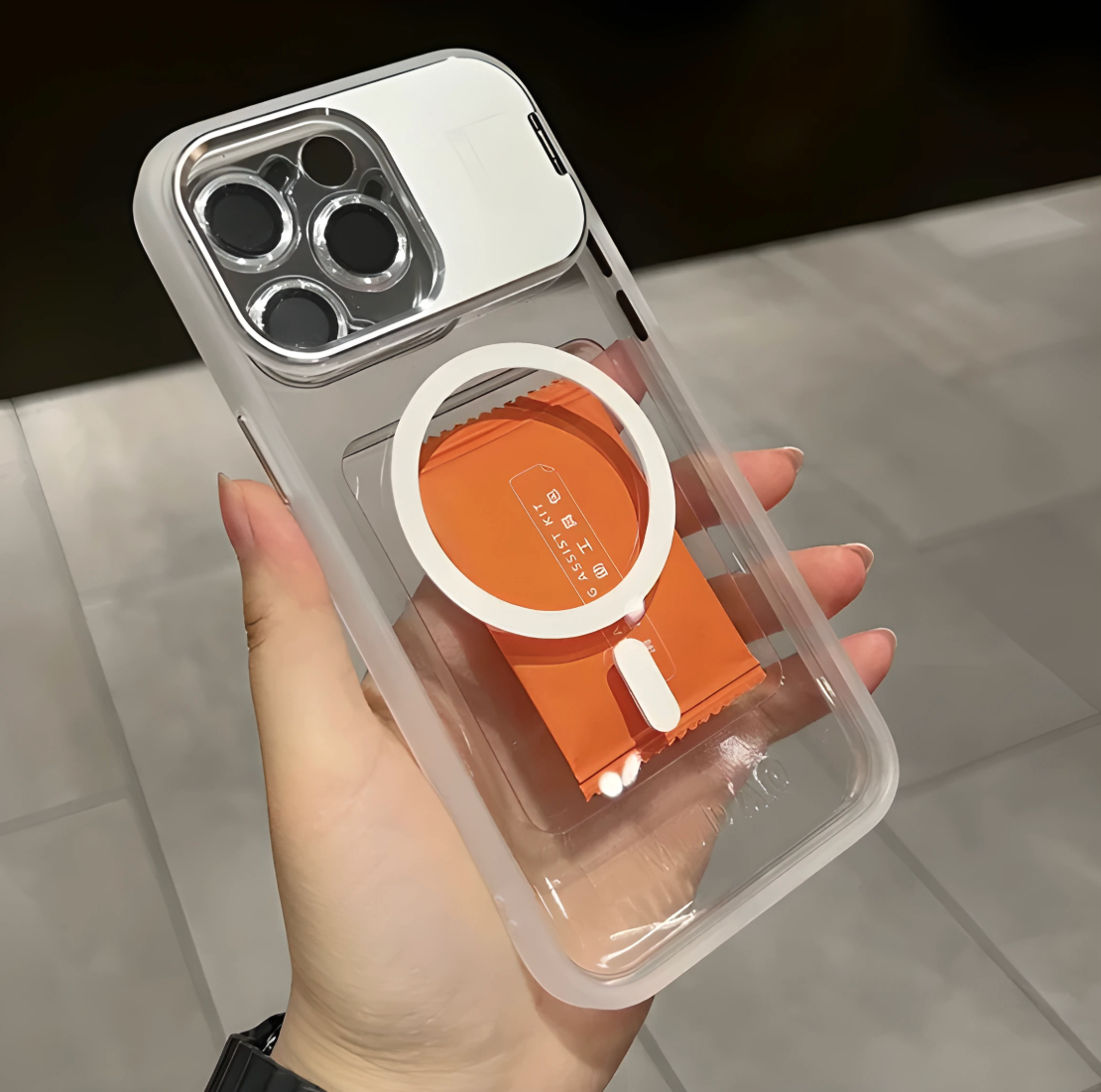 Metal Magnetic Phone Case with Lens Holder for iPhone 17 Air 17 15 16 Pro 14 Plus 13 12 Pro Max 11 Pro Camera Protection